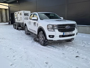 Doprava elektrocentrály NRG v zimných podmienkach