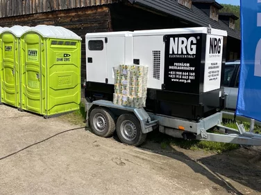 Elektrocentrála NRG pre technické zabezpečenie podujatia
