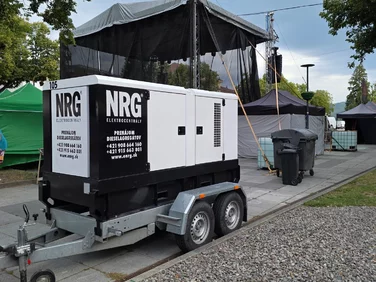 Elektrocentrála NRG pre technické zabezpečenie podujatia