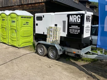 Elektrocentrála NRG zabezpečujúca napájanie podujatia