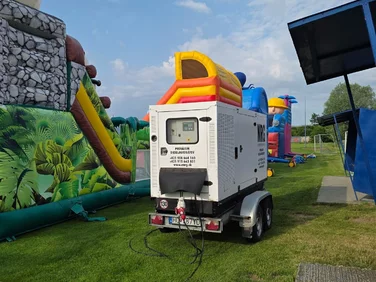 Elektrocentrála pre napájanie vonkajšieho podujatia