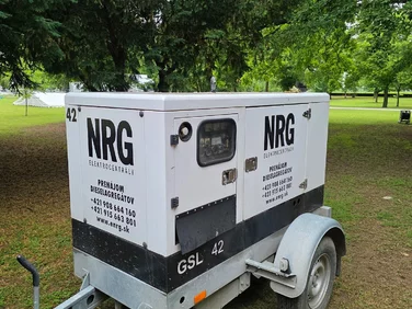 Kompaktná elektrocentrála NRG pre dočasné napájanie