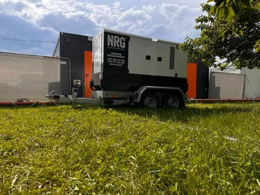 Mobilná elektrocentrála NRG pripravená na prevádzku