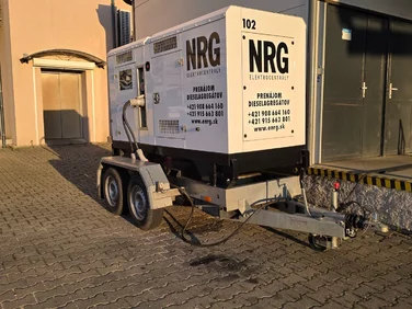Mobilná elektrocentrála NRG pripravená na zapojenie