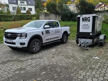 Mobilná elektrocentrála NRG s dopravou na miesto použitia