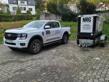 Mobilná elektrocentrála NRG s dopravou na miesto realizácie
