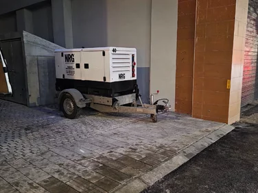 Mobilná elektrocentrála pre náhradné napájanie objektu