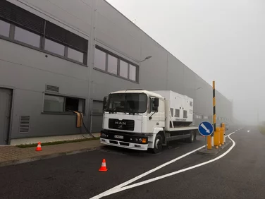 Mobilný dieselagregát pri priemyselnej prevádzke