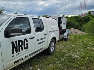 Prenájom elektrocentrály NRG s dopravou a technickým zabezpečením