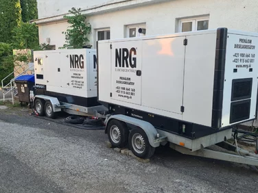 Profesionálne dieselagregáty NRG pripravené na prenájom