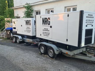 Profesionálne dieselagregáty NRG pripravené na prenájom