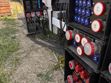 Silové káble a elektrické rozvádzače pre elektrocentrálu