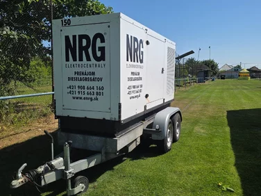 Veľkokapacitný dieselagregát NRG pre mobilné napájanie