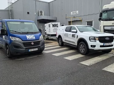 Vozidlá a elektrocentrály NRG pre technické zabezpečenie